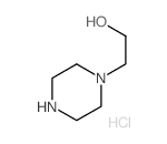 1-Piperazineethanol,hydrochloride (1:2) structure