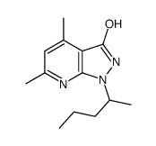 3H-Pyrazolo[3,4-b]pyridin-3-one,1,2-dihydro-4,6-dimethyl-1-(1-methylbutyl)-(9CI)结构式