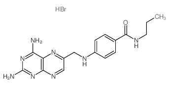 4-[(2,4-diaminopteridin-6-yl)methylamino]-N-propyl-benzamide结构式