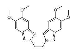 2-[2-(5,6-dimethoxyindazol-2-yl)ethyl]-5,6-dimethoxyindazole结构式