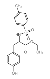 L-Tyrosine,N-[(4-methylphenyl)sulfonyl]-, ethyl ester结构式