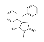 4-benzyl-5-hydroxy-1-methyl-4-phenylpyrrolidin-2-one Structure