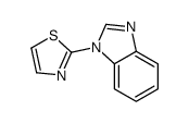 2-(benzimidazol-1-yl)-1,3-thiazole结构式