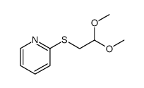 Acetaldehyde, (2-pyridylthio)-, dimethyl acetal (6CI,7CI,8CI)结构式