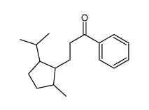 3-(2-methyl-5-propan-2-ylcyclopentyl)-1-phenylpropan-1-one结构式