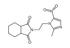 2-[2-(2-methyl-5-nitro-imidazol-1-yl)-ethyl]-hexahydro-isoindole-1,3-dione结构式