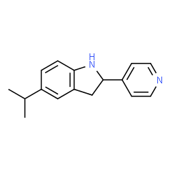 1H-Indole,2,3-dihydro-5-(1-methylethyl)-2-(4-pyridinyl)-(9CI)结构式