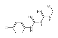 1-(4-chlorophenyl)-2-(N-ethylcarbamimidoyl)guanidine structure