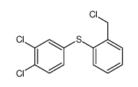 1,2-dichloro-4-[2-(chloromethyl)phenyl]sulfanylbenzene结构式