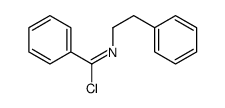 N-(2-phenylethyl)benzenecarboximidoyl chloride Structure