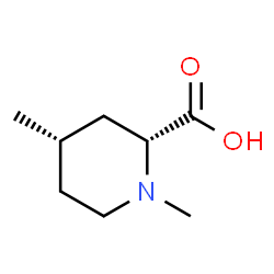 2-Piperidinecarboxylicacid,1,4-dimethyl-,(2R,4S)-rel-(9CI)结构式