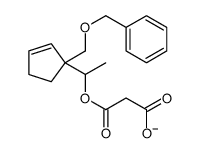 3-oxo-3-[1-[1-(phenylmethoxymethyl)cyclopent-2-en-1-yl]ethoxy]propanoate Structure