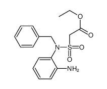 ethyl 2-[(2-aminophenyl)-benzylsulfamoyl]acetate Structure