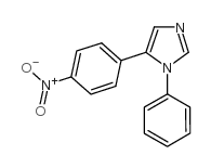 5-(p-nitrophenyl)-1-phenylimidazole structure