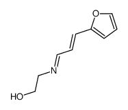 2-[3-(furan-2-yl)prop-2-enylideneamino]ethanol Structure