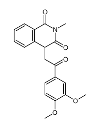 4-(3,4-dimethoxyphenacyl)-2-methylhomophthalimide Structure