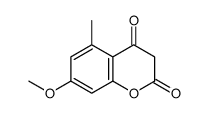 7-methoxy-5-methylchromene-2,4-dione Structure