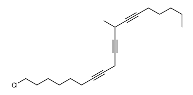 19-chloro-8-methylnonadeca-6,9,12-triyne Structure