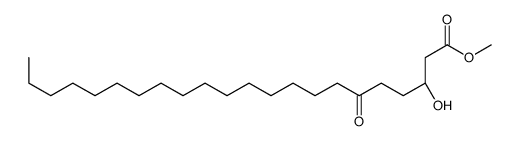 methyl (3R)-3-hydroxy-6-oxodocosanoate结构式