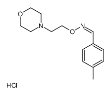 (E)-1-(4-methylphenyl)-N-(2-morpholin-4-ium-4-ylethoxy)methanimine,chloride结构式