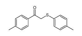 1-(4-methylphenyl)-2-(4-methylphenyl)sulfanylethanone Structure