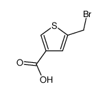 5-(bromomethyl)thiophene-3-carboxylic acid Structure