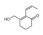 3-(hydroxymethyl)-2-prop-1-enylcyclohex-2-en-1-one结构式