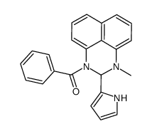 [3-methyl-2-(1H-pyrrol-2-yl)-2H-perimidin-1-yl]-phenylmethanone结构式