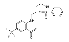 N-[4-[2-nitro-4-(trifluoromethyl)anilino]butyl]benzenesulfonamide Structure