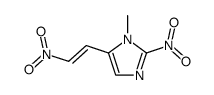 1-methyl-2-nitro-5-(2-nitro-vinyl)-1H-imidazole结构式