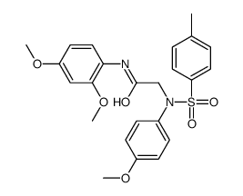 N-(2,4-dimethoxyphenyl)-2-(4-methoxy-N-(4-methylphenyl)sulfonylanilino)acetamide结构式