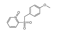 2-[(4-methoxyphenyl)methylsulfonyl]-1-oxidopyridin-1-ium结构式