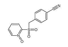 4-[(1-oxidopyridin-1-ium-2-yl)sulfonylmethyl]benzonitrile Structure