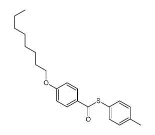 S-(4-methylphenyl) 4-octoxybenzenecarbothioate Structure