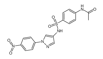 4-acetylamino-N-[1-(4-nitro-phenyl)-1H-pyrazol-4-yl]-benzenesulfonamide Structure