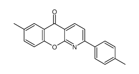 7-methyl-2-(4-methylphenyl)chromeno[2,3-b]pyridin-5-one结构式