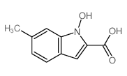 1-hydroxy-6-methyl-indole-2-carboxylic acid结构式