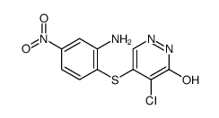 4-(2-amino-4-nitrophenyl)sulfanyl-5-chloro-1H-pyridazin-6-one Structure