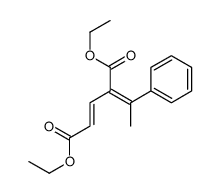 diethyl 4-(1-phenylethylidene)pent-2-enedioate Structure
