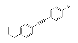 1-bromo-4-[2-(4-propylphenyl)ethynyl]benzene Structure