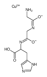 copper,2-amino-N-[2-[1-carboxy-2-(1H-imidazol-5-yl)ethyl]imino-2-oxidoethyl]ethanimidate Structure