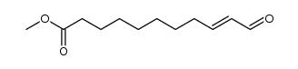 methyl (9E)-11-oxoundec-9-enoate结构式