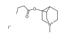 (1-methyl-1-azoniabicyclo[2.2.2]octan-3-yl) butanoate,iodide结构式