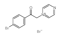 1-(4-bromophenyl)-2-(4H-pyrazin-1-yl)ethanone structure