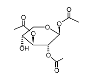1,2,3-tri-O-acetyl-β-D-xylopyranose结构式