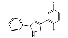 4-(2,5-difluorophenyl)-2-phenyl-2,5-dihydro-1H-pyrrole结构式