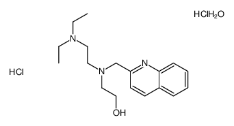 2-[2-(diethylamino)ethyl-(quinolin-2-ylmethyl)amino]ethanol,hydrate,dihydrochloride Structure