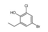 4-bromo-2-chloro-6-ethylphenol Structure