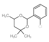 1,3-Dioxane,2-(2-chlorophenyl)-4,4,6-trimethyl- Structure