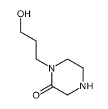 Piperazinone, 1-(3-hydroxypropyl)- (9CI) structure